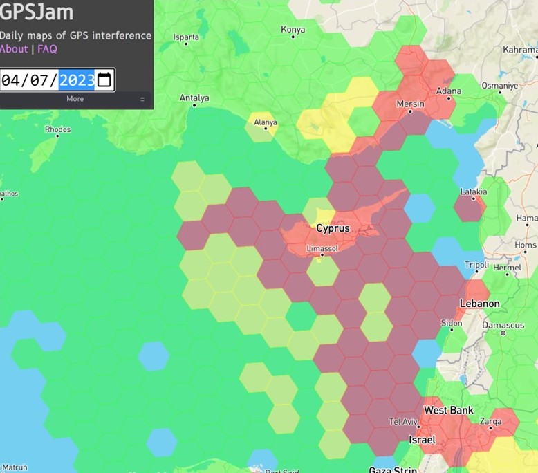 GPS Jamming in Israel Spikes Amid Regional Flareup HAARETZ RNTF