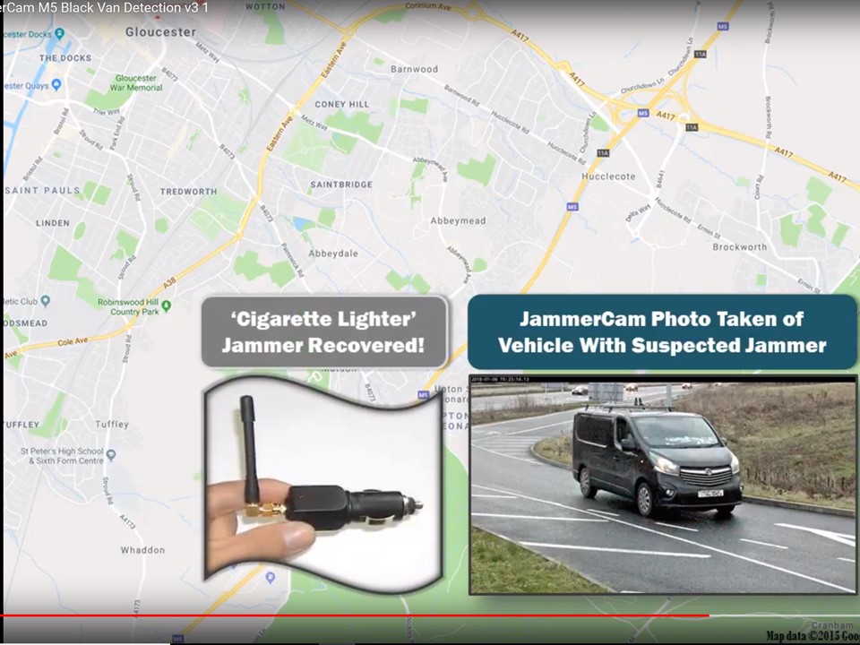 Jammer bust video GPS Jammer bust video