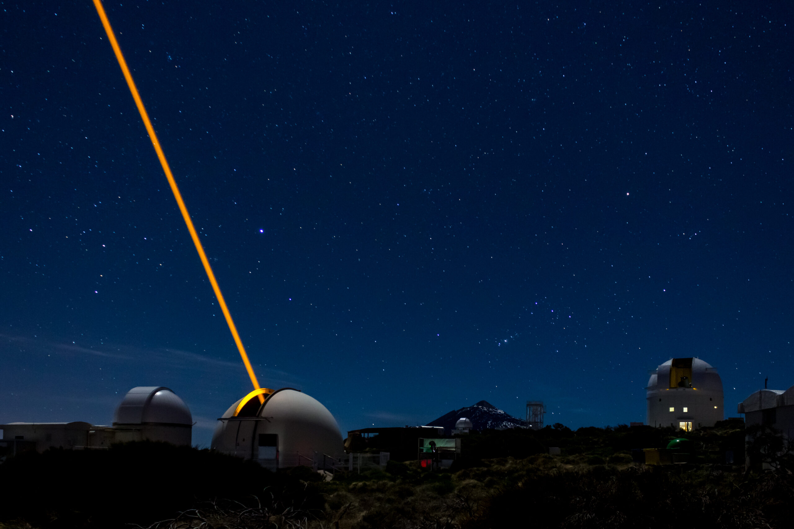 Tenerife,,Spain,-,April,15,,2016:,Laser,Beacon,Tests,At