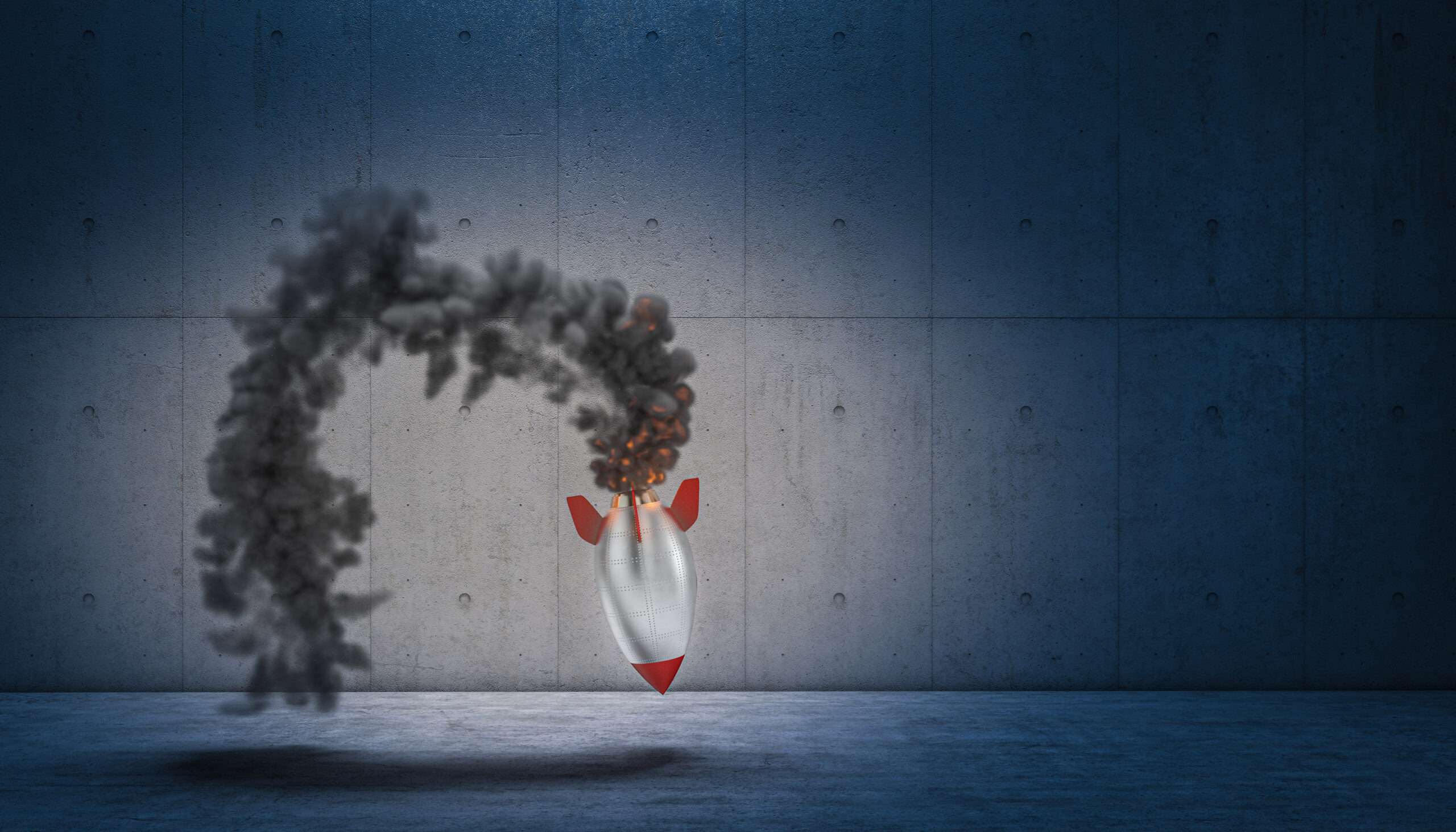 Failure,To,Launch,A,Vintage,Style,Rocket.,Concepts,Of,Difficulty